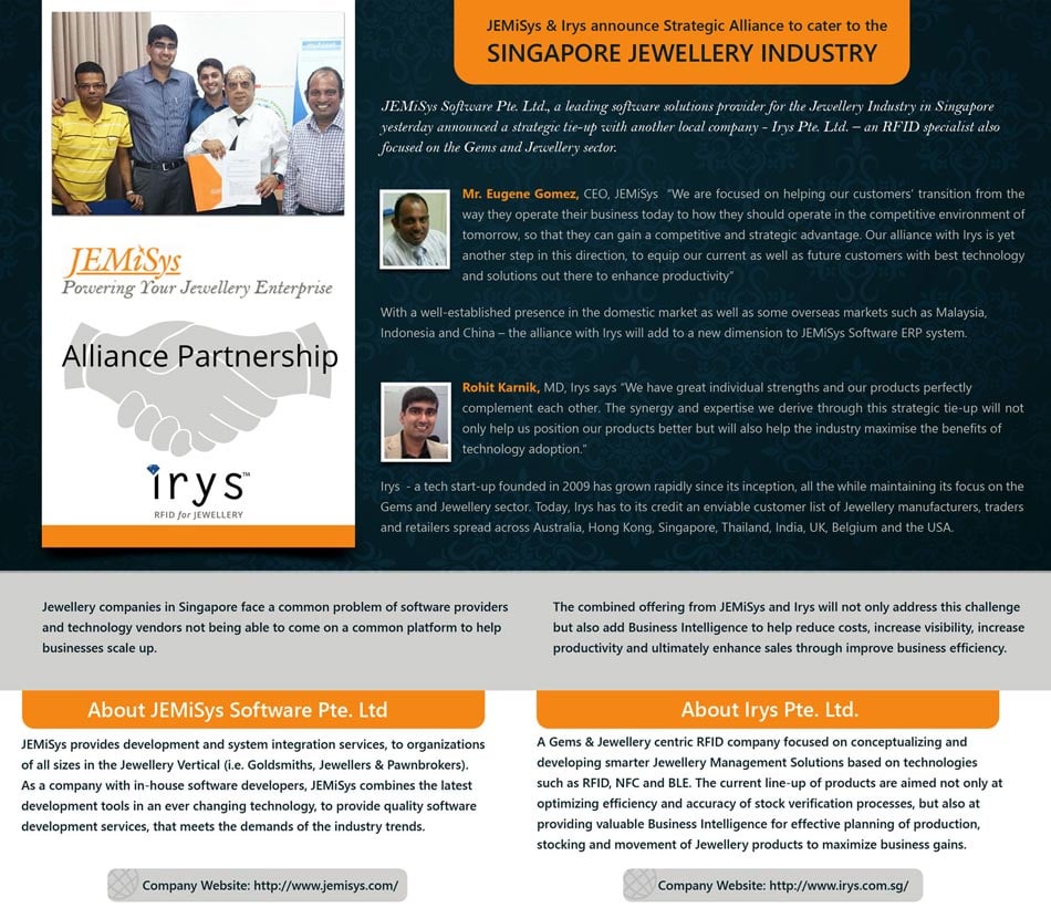 JEMiSys_Irys_partnership